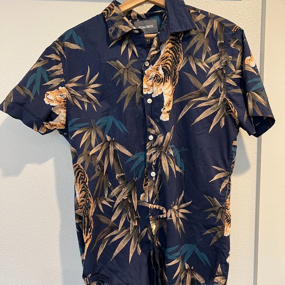 Bonobos short sleeve button down - jungle theme - Picture 1 of 2